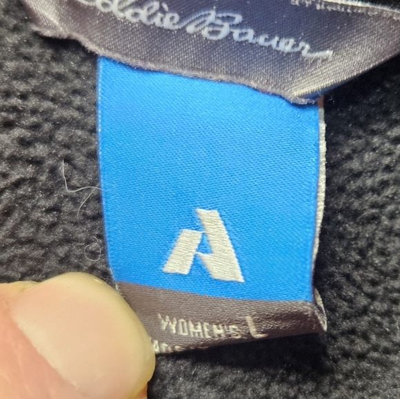 Eddie Bauer First Ascent Fleece Womens Large Black - Picture 7 of 8